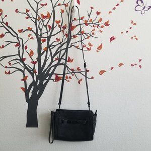 Coach Black Mini Swagger Convertible Matte Black